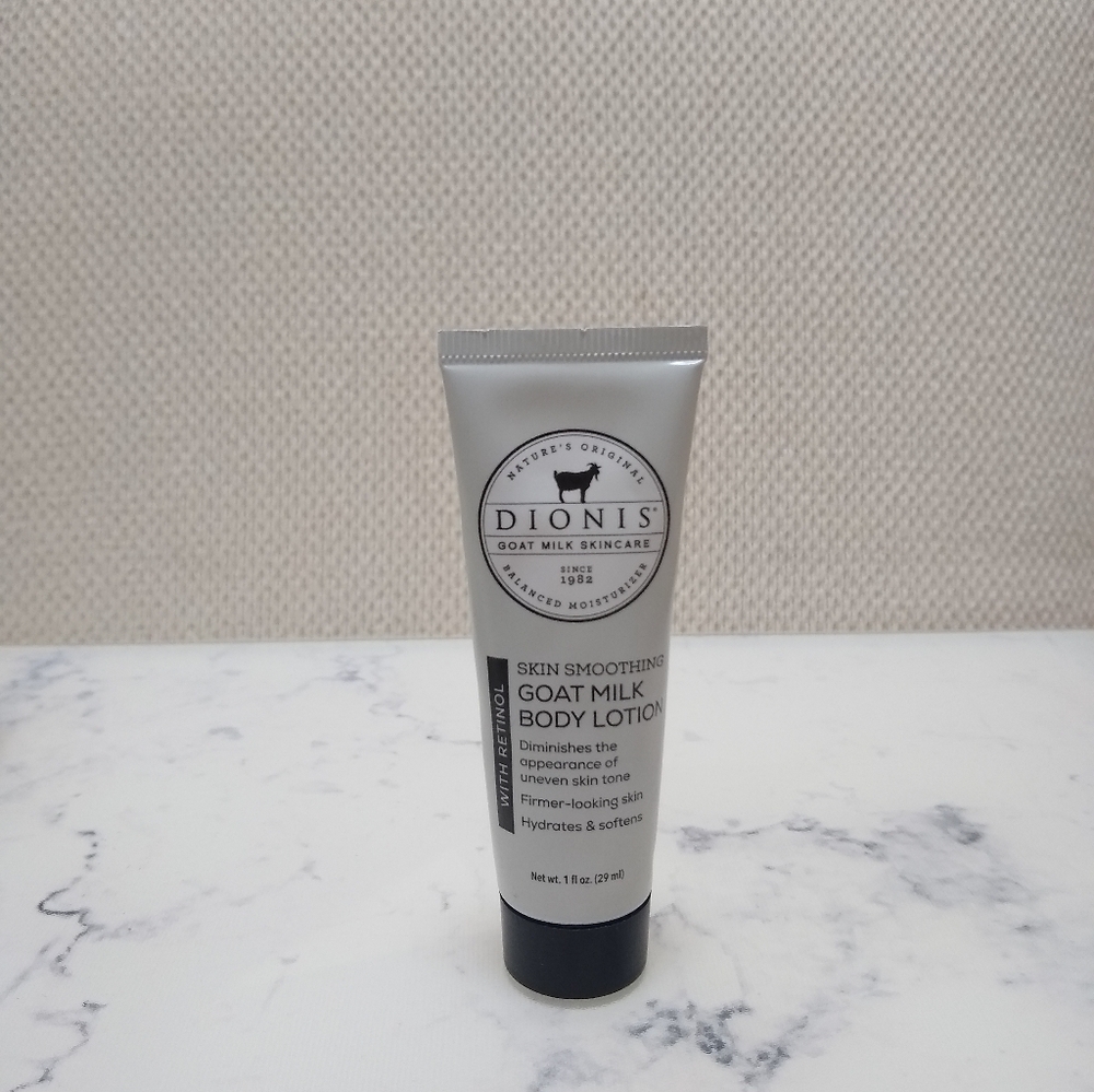 Dionis Skin Smoothing Goat Milk Body Lotion with Retinol Travel Size 1 oz